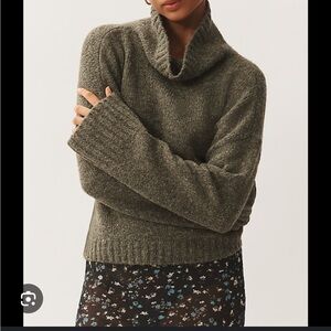The Lennon Wide-Sleeve Turtleneck Sweater by Pilcro